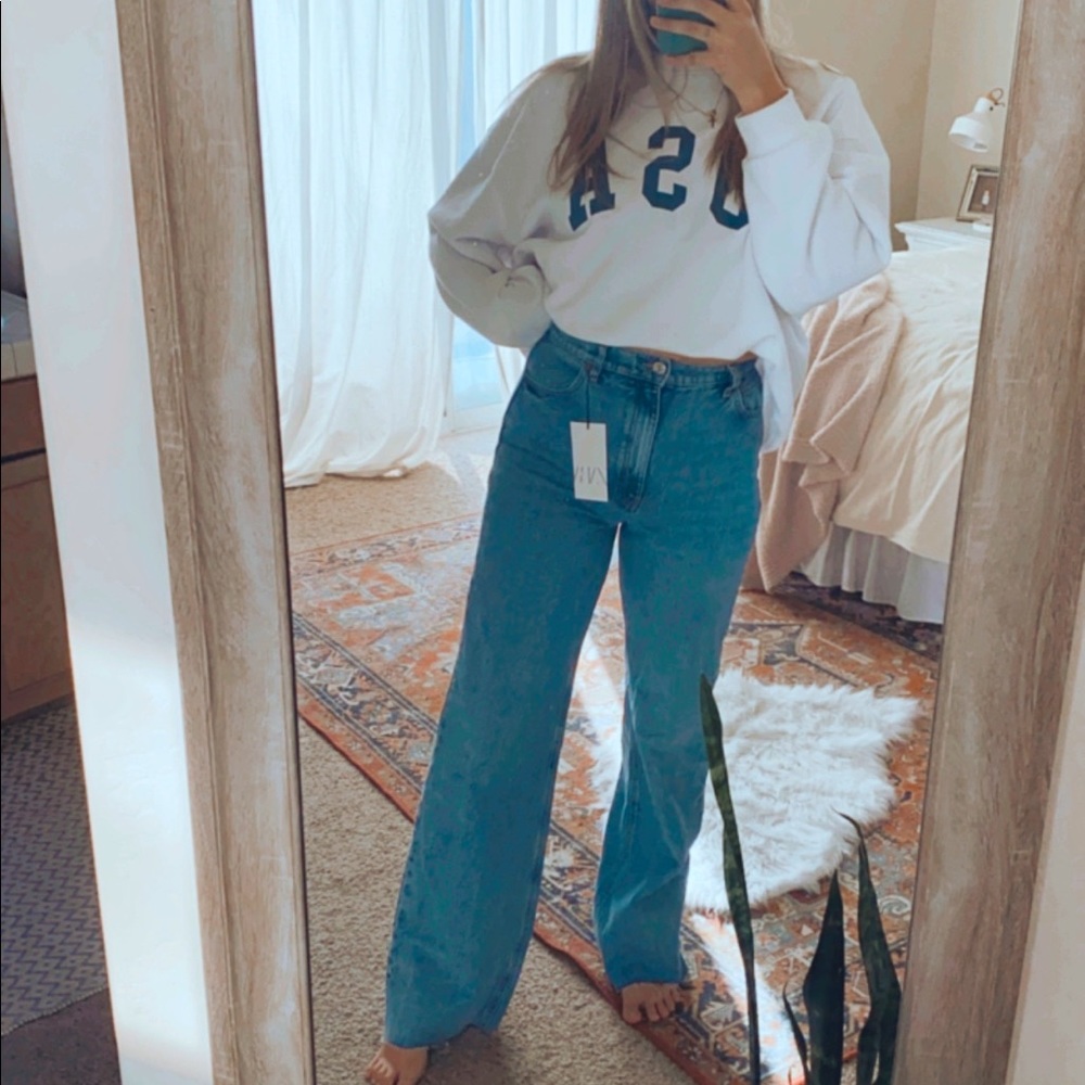 Zara wide leg jeans